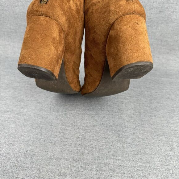Billabong Ankle Boots Women's 8.5 Tan Faux Suede Embroidered Coastal Cowgirl - Picture 7 of 16